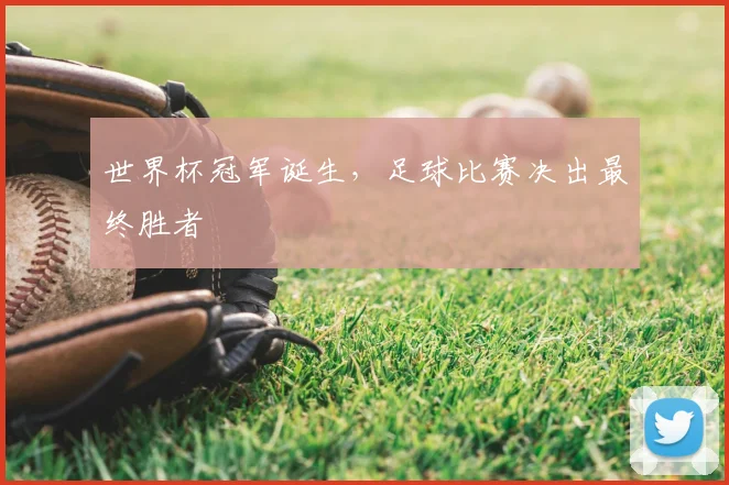 世界杯冠军诞生，足球比赛决出最终胜者