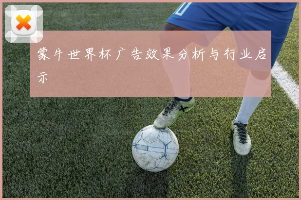 蒙牛世界杯广告效果分析与行业启示